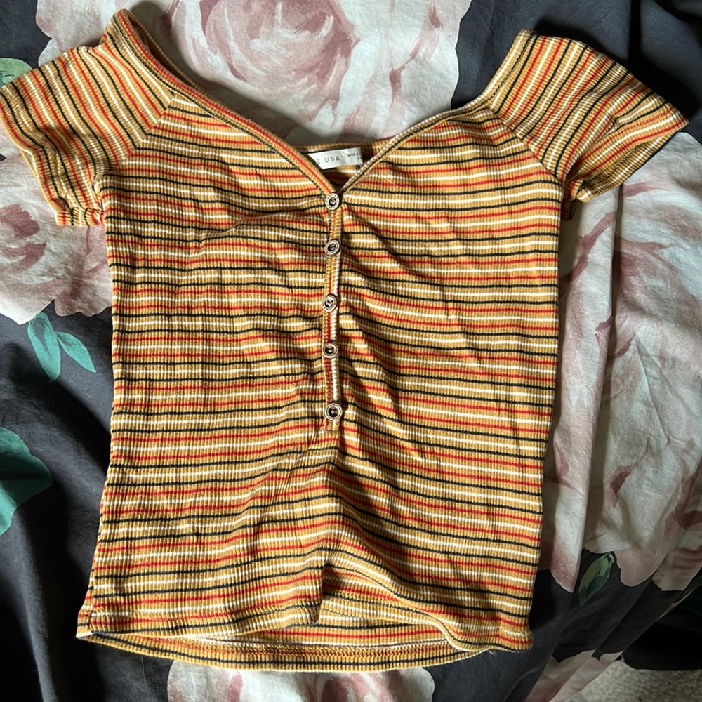 Active USA striped tee